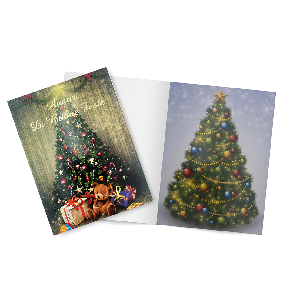 lebez-espositore-biglietti-natale-musicali-glitterati-48-pezzi-con-busta image 3
