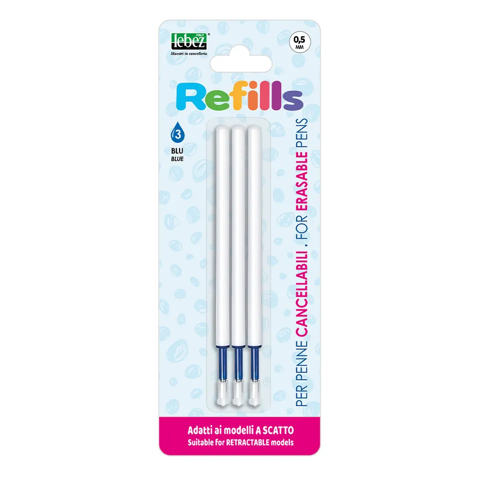 lebez-refill-inchiostro-blu-cancellabile-per-penne-a-scatto-blister-3-pezzi image 1