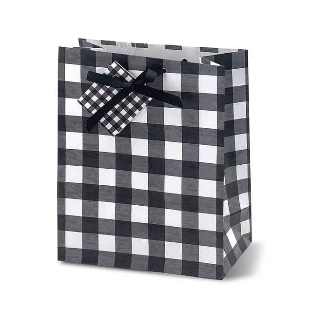 lebez-shopper-regalo-vichy-con-manico-e-biglietto image 1