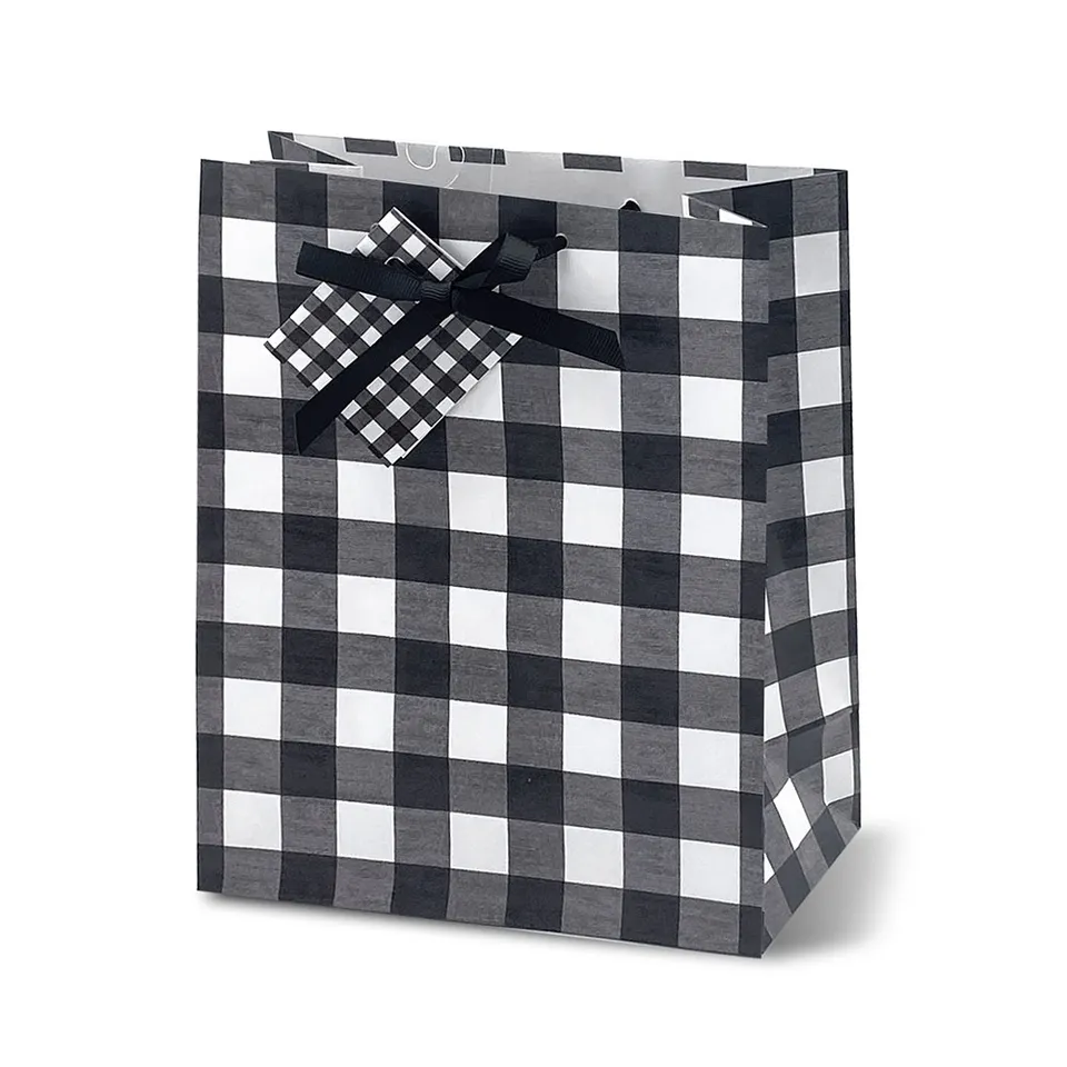 lebez-shopper-regalo-vichy-con-manico-e-biglietto image 1
