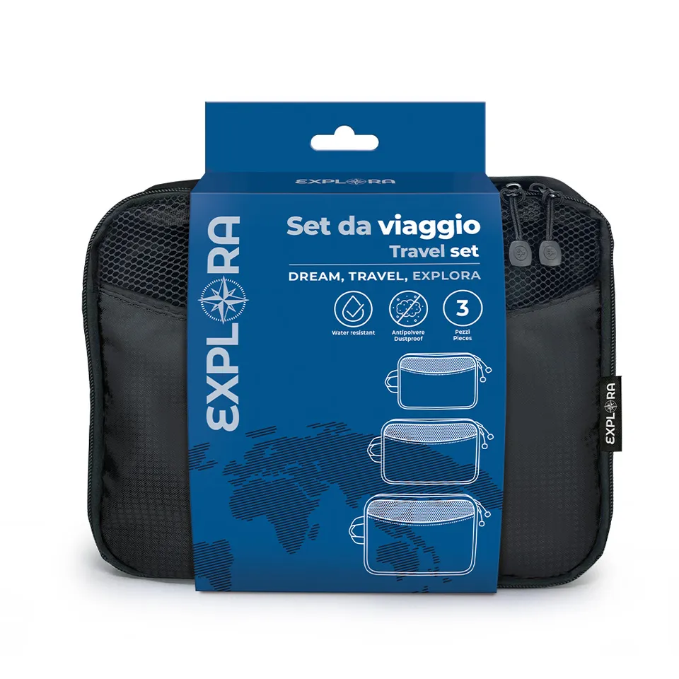 lebez-explora-set-3-pochette-viaggio-l-m-s-con-rete-e-gancio image 1