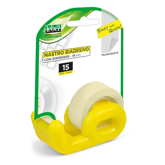 lebez-dispenser-nastro-biadesivo-15-m-x-19-mm-in-blister image 1