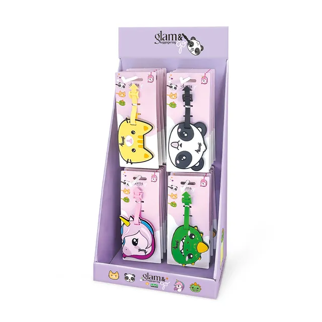 lebez-luggage-tag-beauty-in-silicone-4-design-assortiti image 1