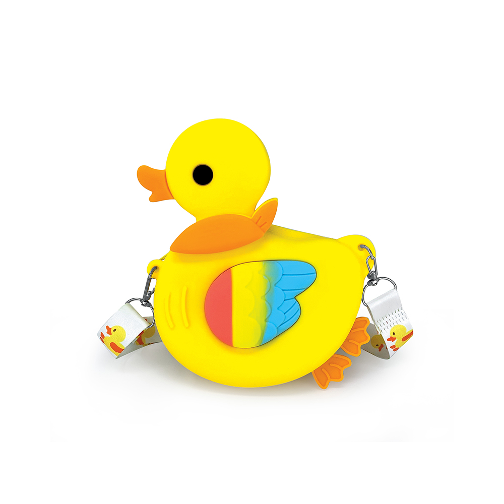 lebez-borsetta-ducky-in-silicone-con-zip-e-tracolla image 1