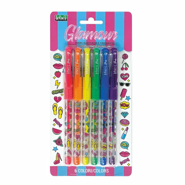 lebez-penne-gel-glitter-profumate-6-pezzi image 1