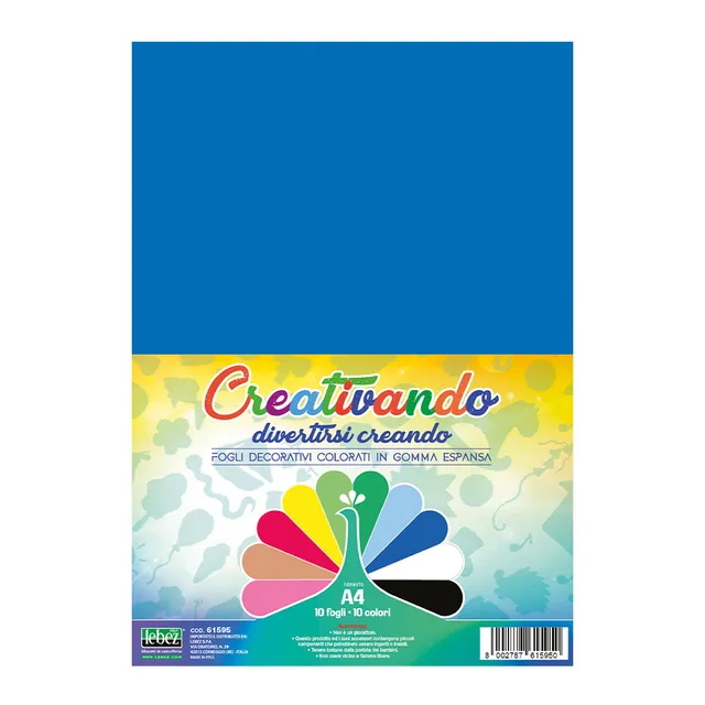lebez-gomma-crepla-set-10-fogli-a4-colorati image 1