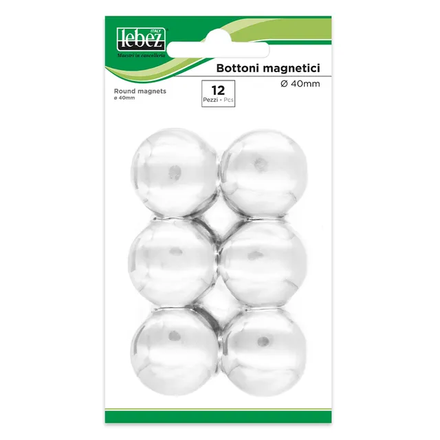 lebez-bottoni-magnetici-colorati-40-mm-blister-12-pezzi image 1