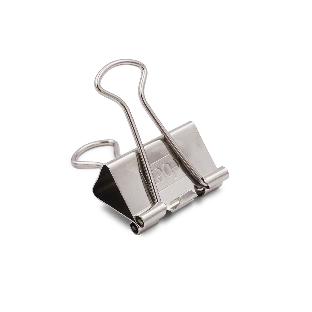 lebez-double-clip-32-mm-molle-metallo-cromato-box-144-pz image 3