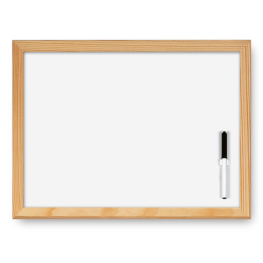 lebez-whiteboard-cancellabile-30x40-cm-con-cornice-legno-e-pennarello image 2