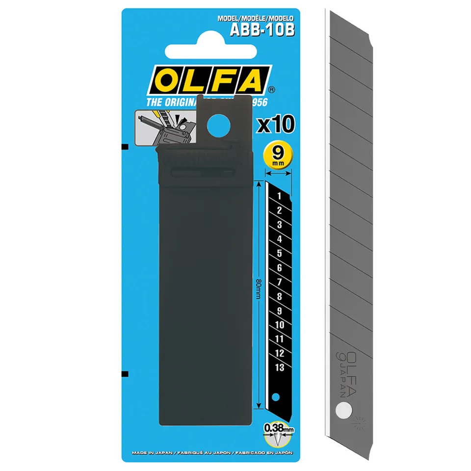 olfa-lama-di-ricambio-ultra-affilata-9-mm-tubetto-10-lame image 1