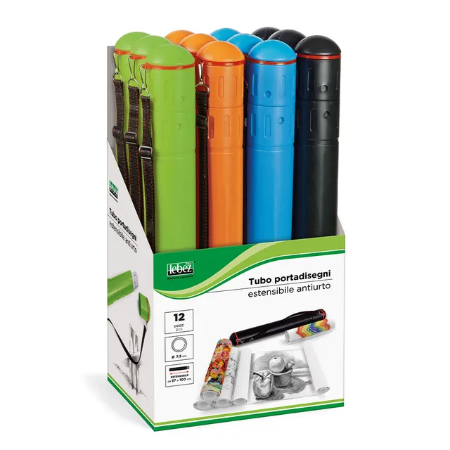 lebez-tubo-portadisegni-estensibile-fino-a-90-cm-diametro-7-5-cm image 1