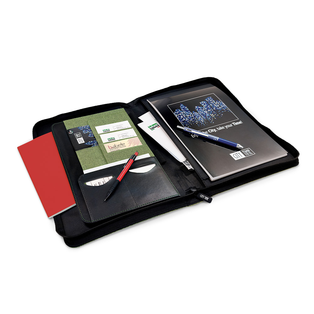 lebez-portablocco-dualis-verde-a4-con-zip-25-5x34-cm image 2