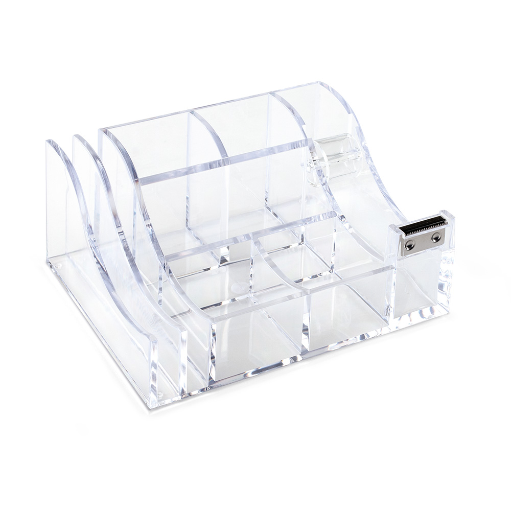 lebez-organizer-da-scrivania-in-abs-5-scomparti-con-portanastro-16-x-7-5-x-13-cm image 1