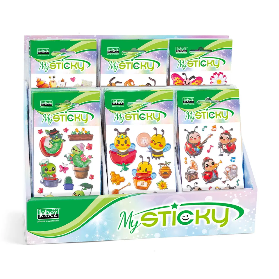lebez-my-sticky-3d-bugs-life-stickers-3d-gommati-12pz image 1