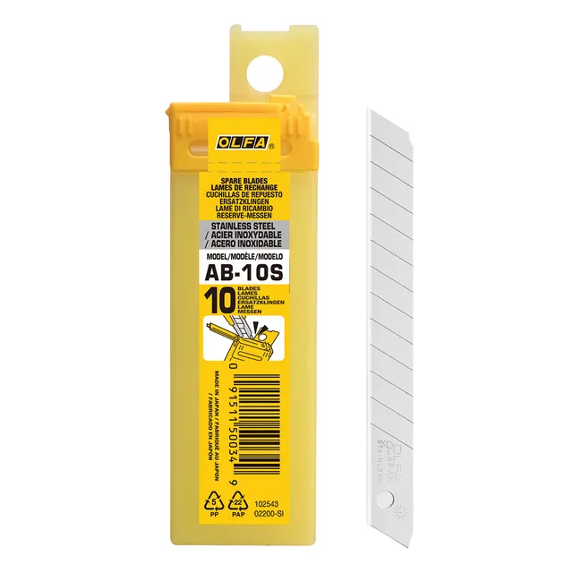 olfa-lama-di-ricambio-9-mm-acciaio-inox-tubetto-da-10-lame image 1