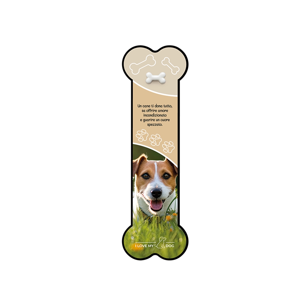 lebez-segnalibro-i-love-my-dog-in-cartoncino-con-charms image 3