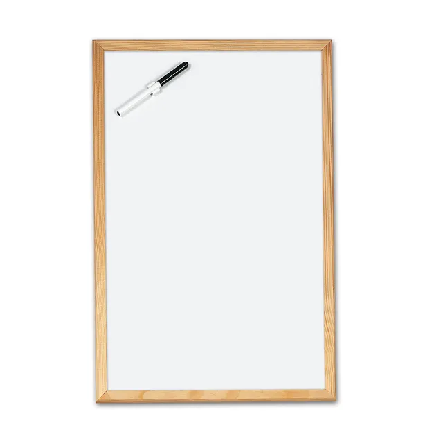 lebez-whiteboard-cancellabile-30x40-cm-con-cornice-legno-e-pennarello image 1