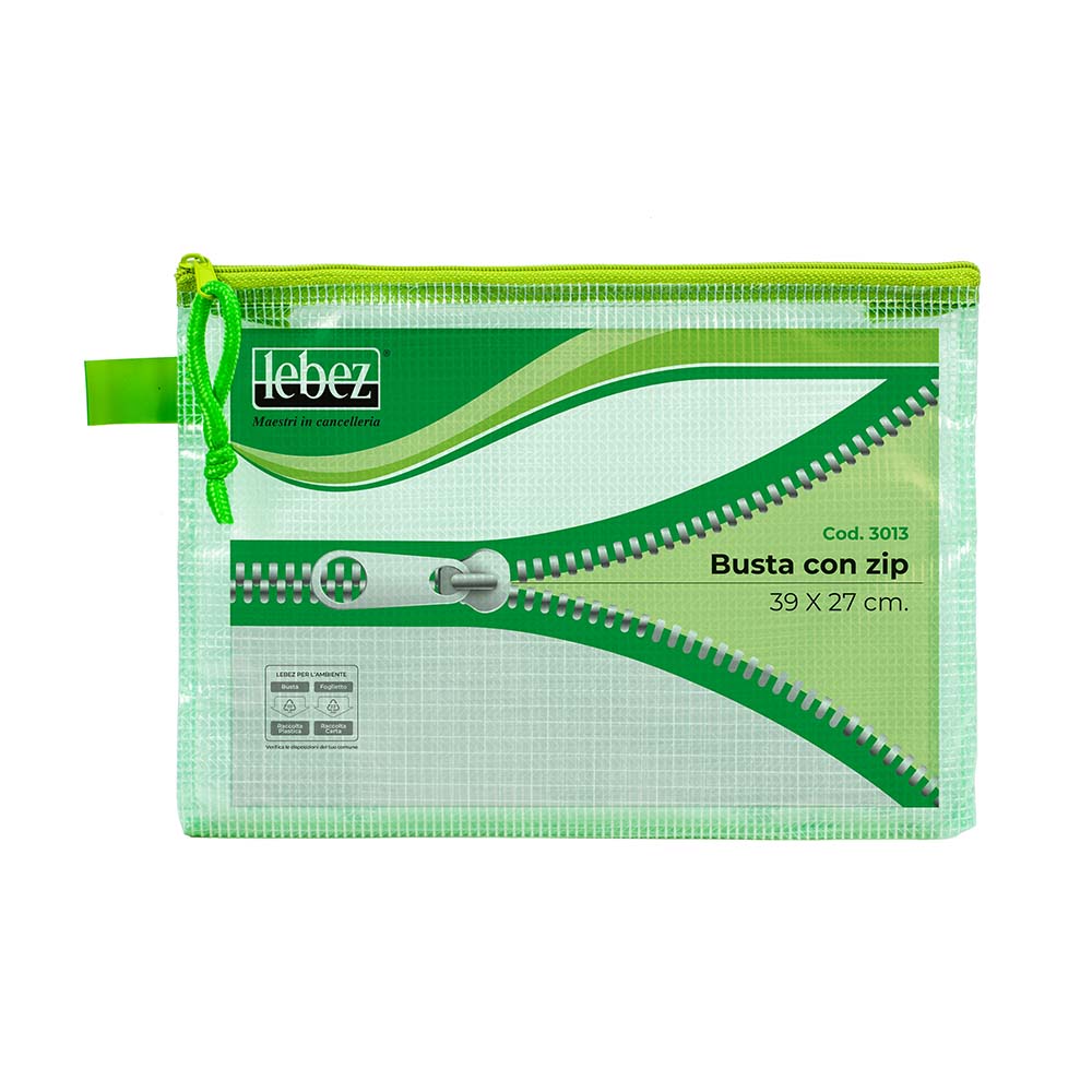 lebez-busta-portadocumenti-con-zip-in-pvc-e-rete-24x17-cm image 1