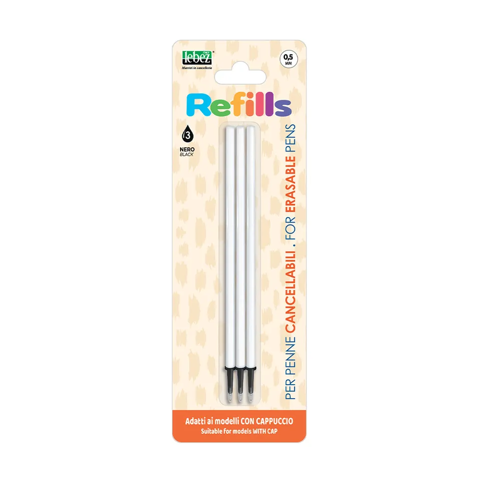 lebez-refill-inchiostro-cancellabile-nero-blister-da-3-pz image 1