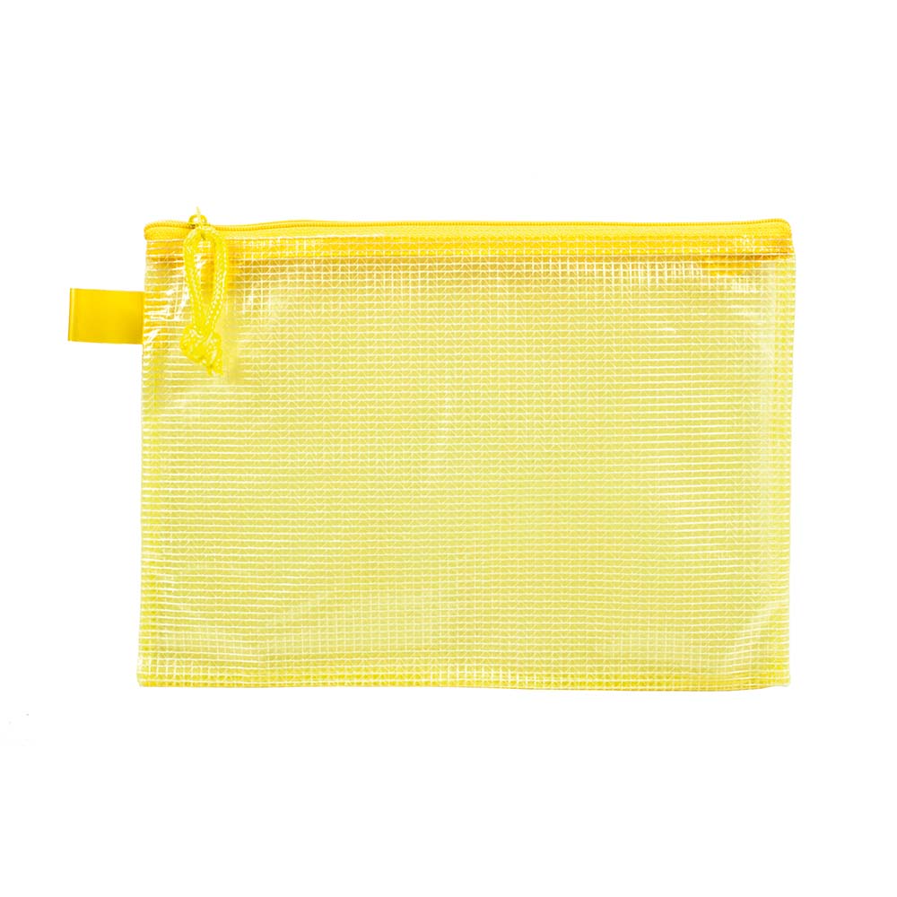 lebez-busta-portadocumenti-con-zip-in-pvc-e-rete-24x17-cm image 2