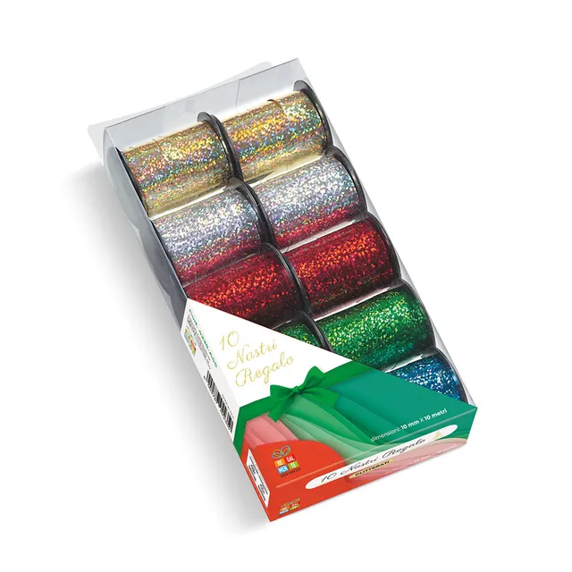 lebez-nastri-regalo-iridescenti-10-mm-x-10-m-box-10-pezzi image 1