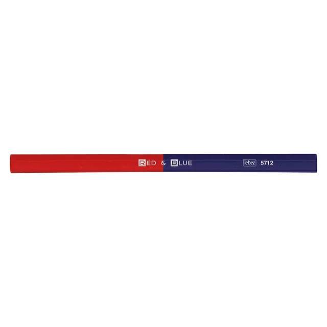 lebez-two-colour-pencil-matita-bicolore-rosso-blu-blister-2-pezzi image 1