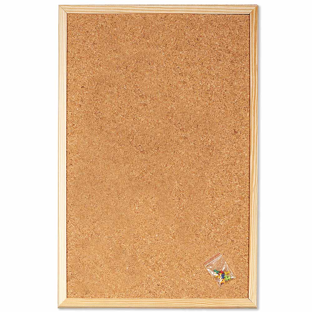 lebez-bacheca-sughero-con-cornice-legno-40x60-cm-e-puntine image 2