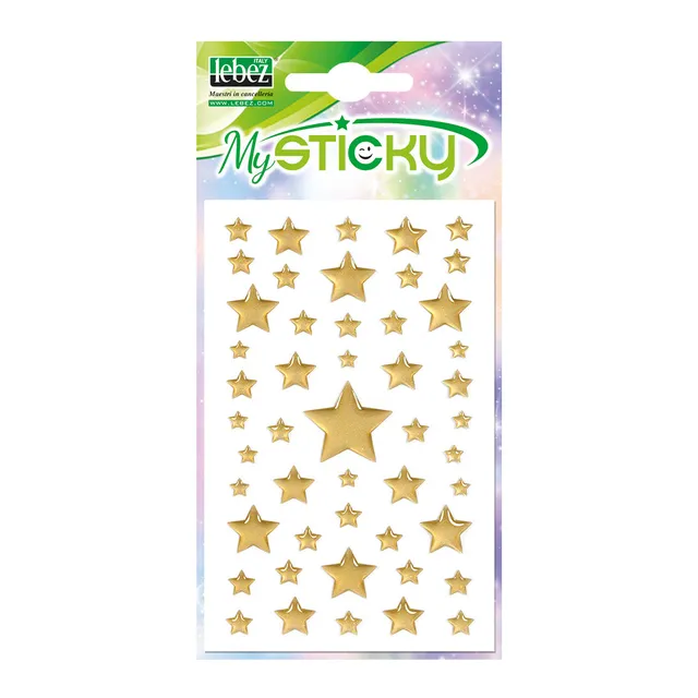 lebez-golden-stars-stickers-adesivi-stelline-oro-gommate image 1