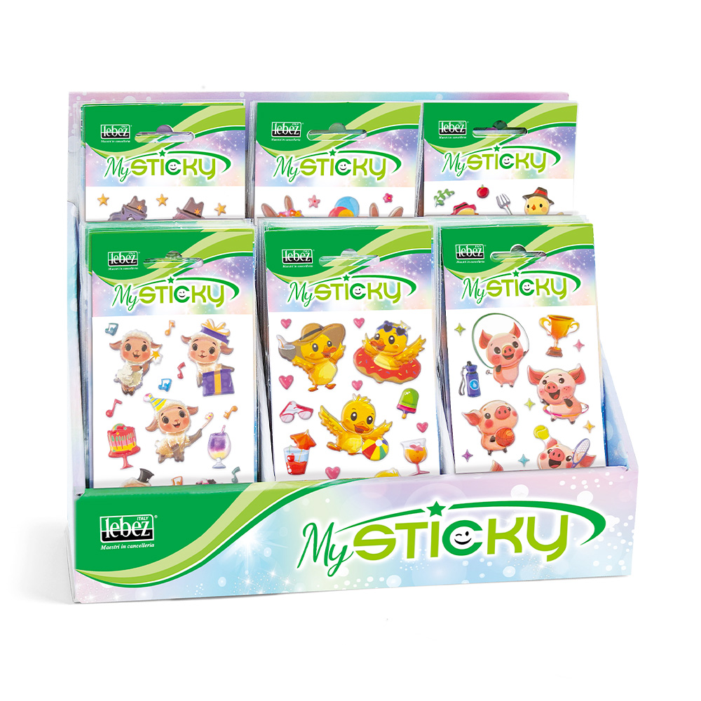 lebez-my-sticky-3d-crazy-farm-stickers-gommati-3d image 1