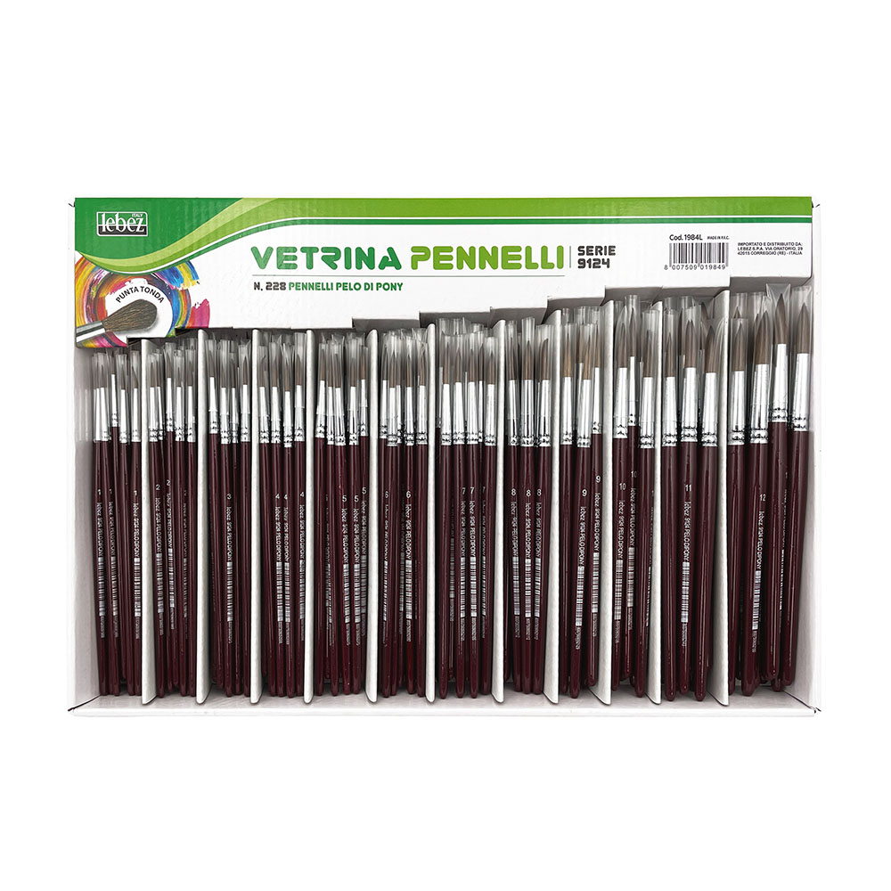 lebez-vetrina-228-pennelli-serie-9124-pony-manico-legno image 1