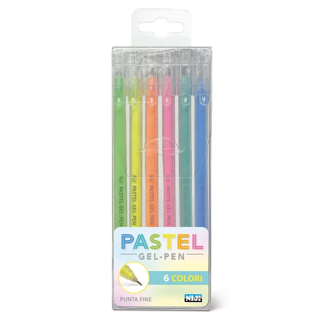 lebez-pastel-set-6-penne-gel-glitter-punta-extra-fine image 1