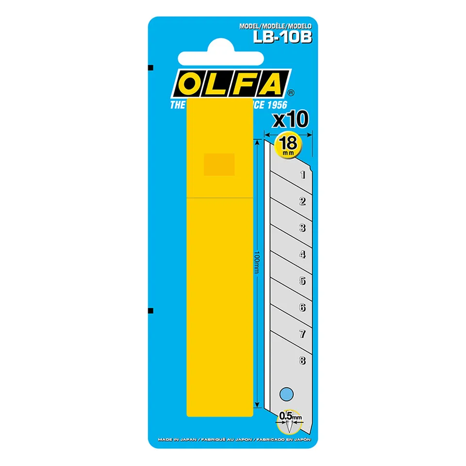 lebez-lama-olfa-18-mm-segmentata-blister-da-10-lame image 1