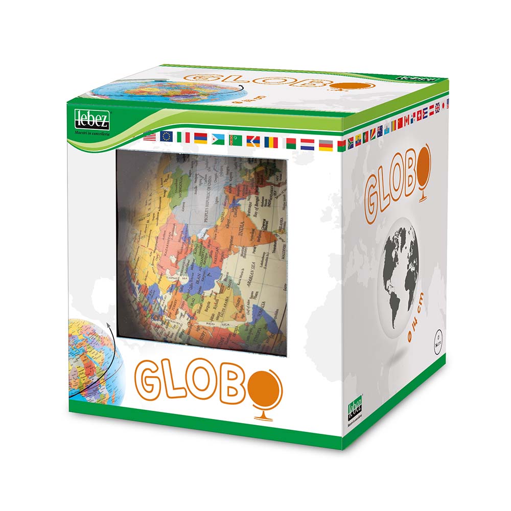 lebez-globe-mappamondo-14-cm-di-diametro image 1