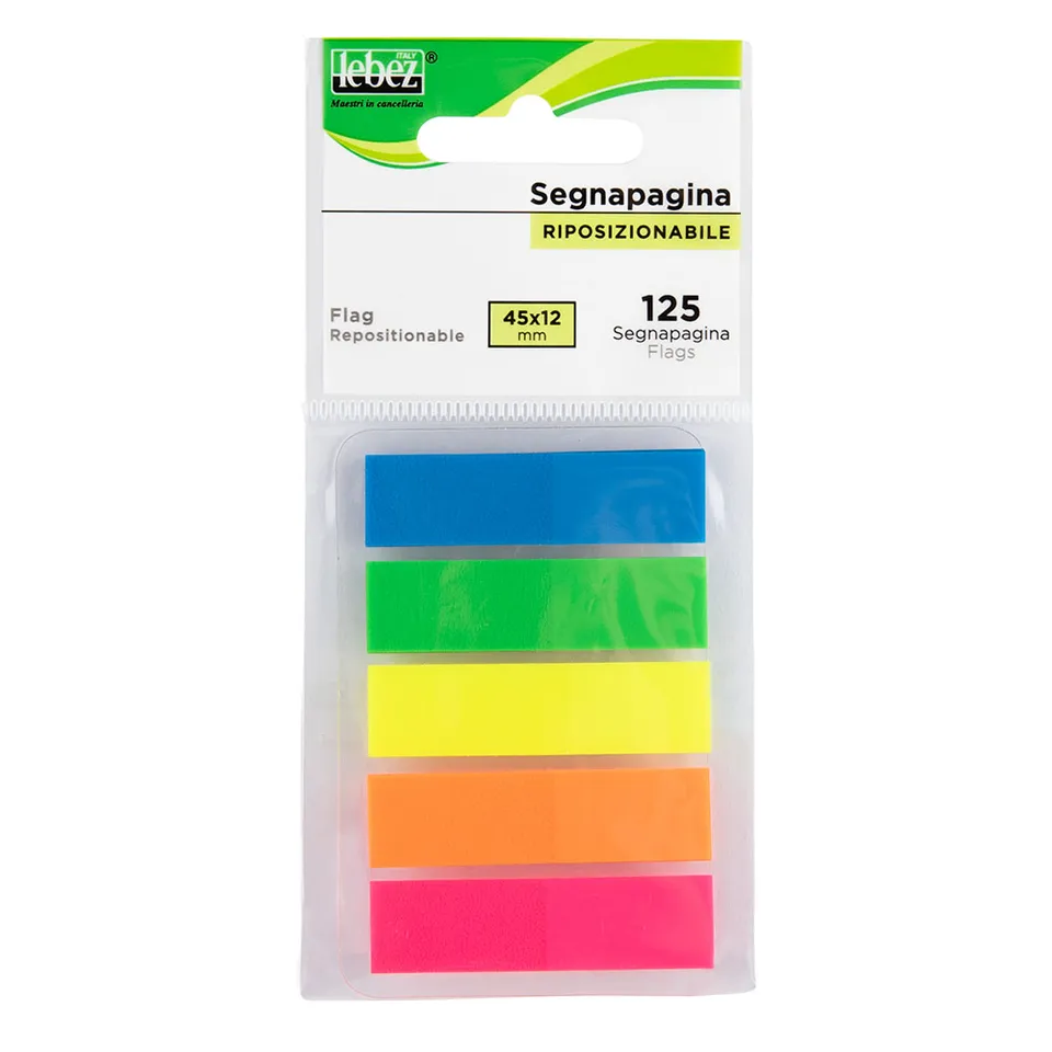 lebez-segnapagina-neon-125-pz-45x12-mm image 1