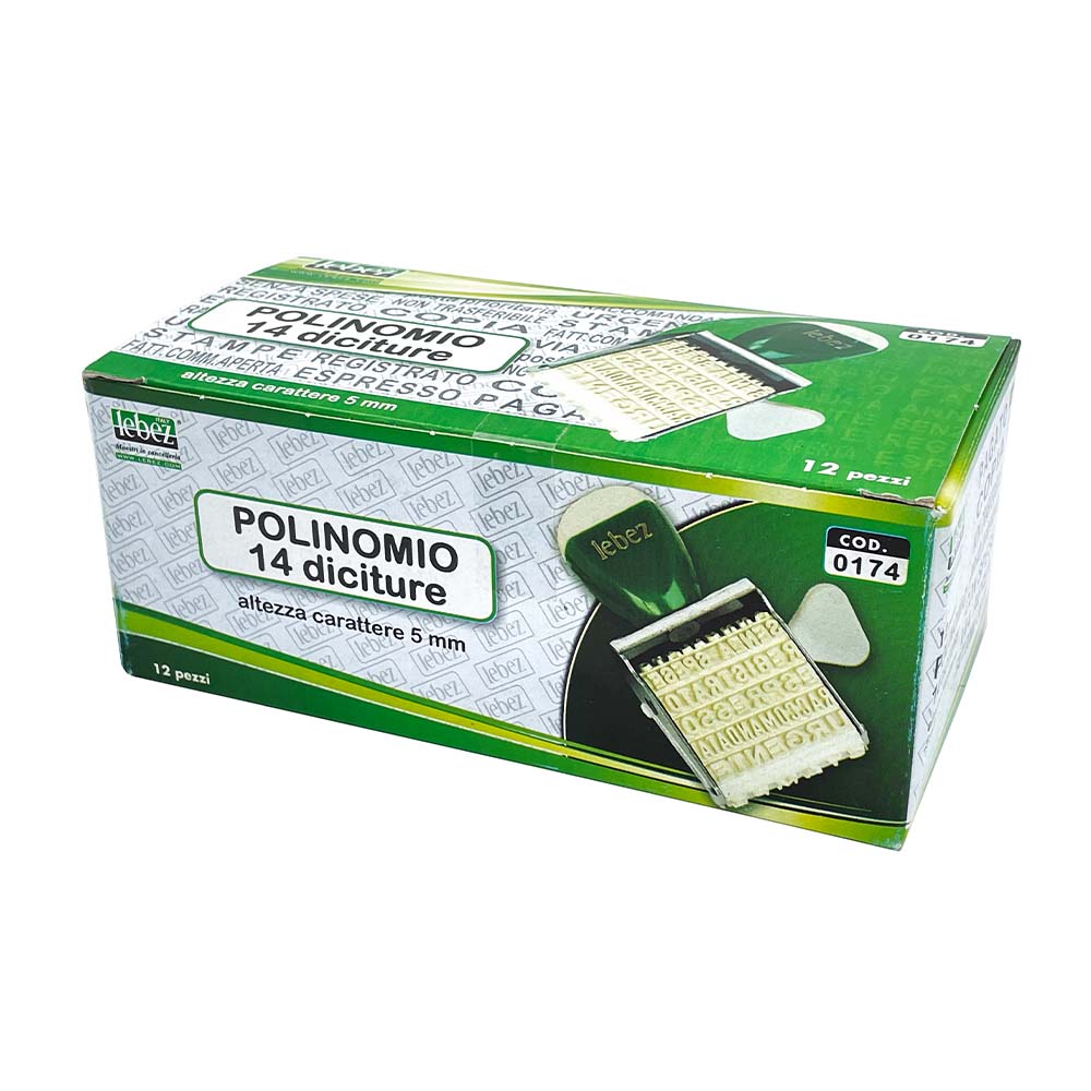 lebez-polinomio-con-14-diciture-altezza-5-mm image 2