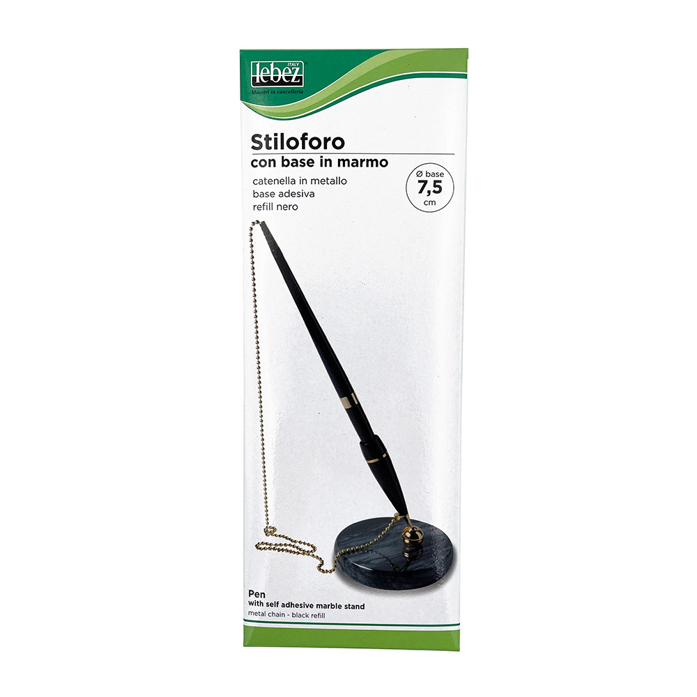 lebez-set-scrivania-penna-stilografica-con-base-adesiva-effetto-marmo-7-5-cm image 3
