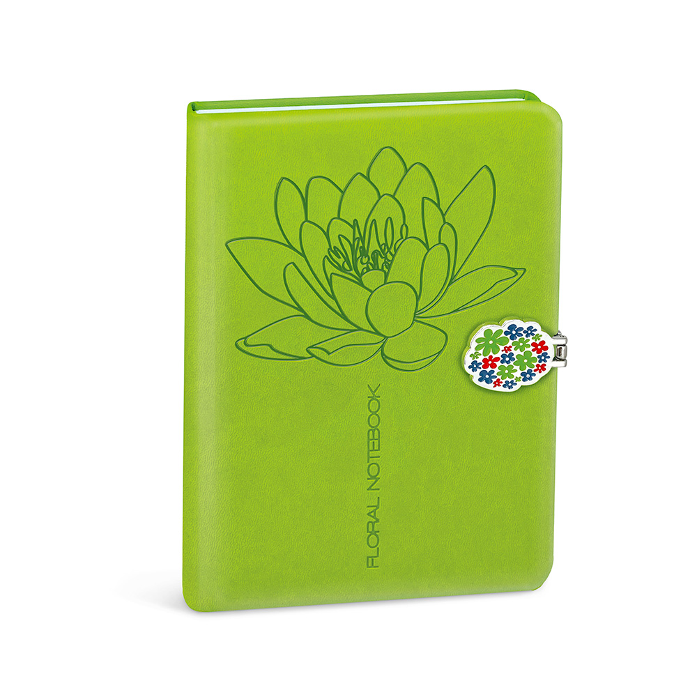 lebez-notebook-floral-13x18-cm-160-pagine-copertina-pu-chiusura-magnetica image 2