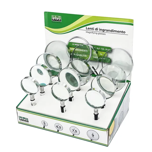 lebez-lenti-di-ingrandimento-assortite-espositore-12-pezzi image 1