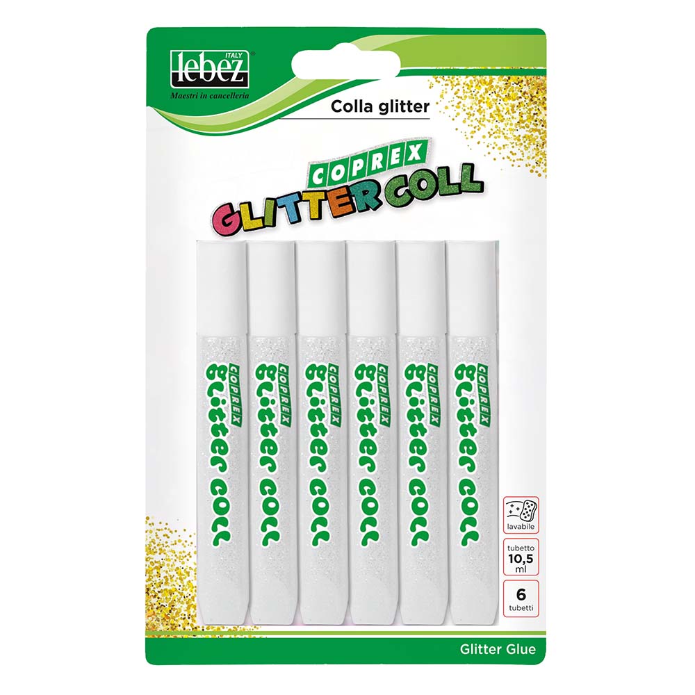 lebez-coprex-colla-glitter-10-5-ml-blister-da-6-pezzi image 3