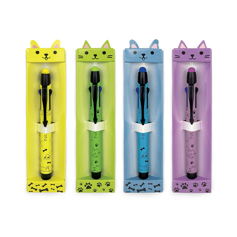 lebez-penna-multifunzione-touch-3-in-1-furry-friends-fusto-metallo image 2