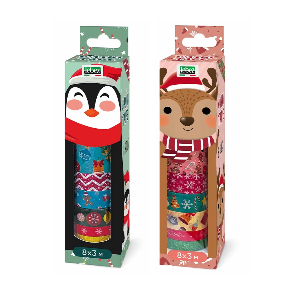 washi-tape-natalizio-lebez-set-8-rotoli-16-fantasie image 1