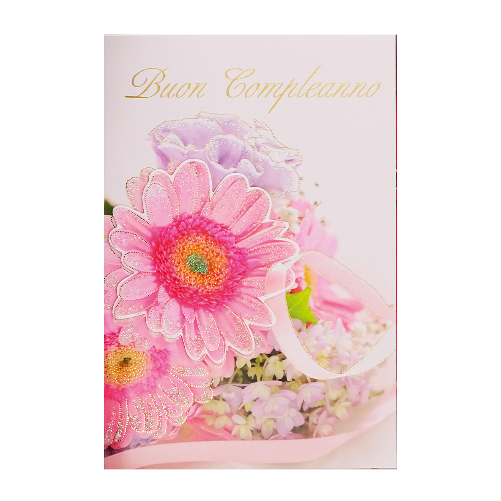 lebez-biglietto-compleanno-fiori-glitterato-con-busta-biglietto-augurale image 2