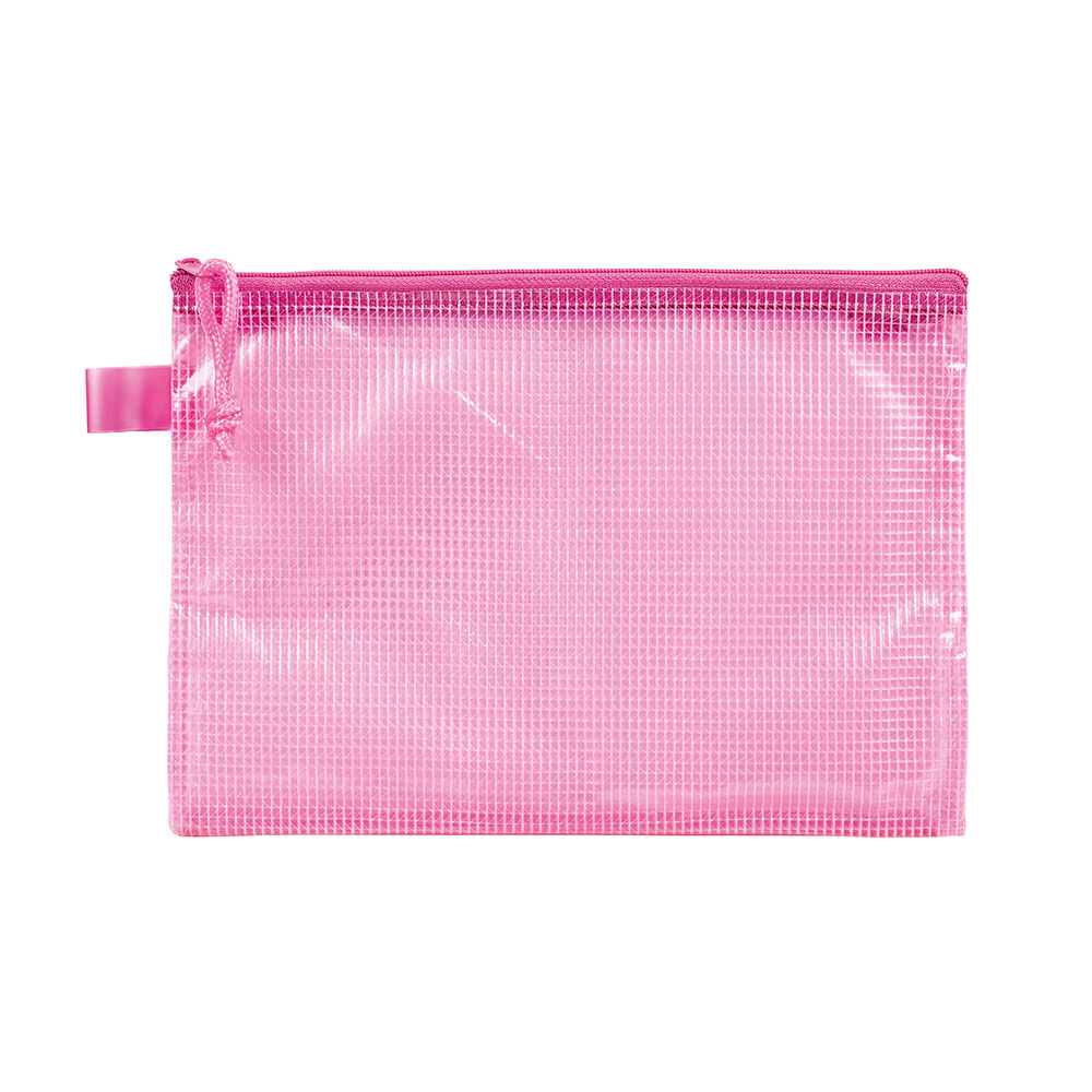 lebez-busta-portadocumenti-con-zip-in-pvc-e-rete-24x17-cm image 7