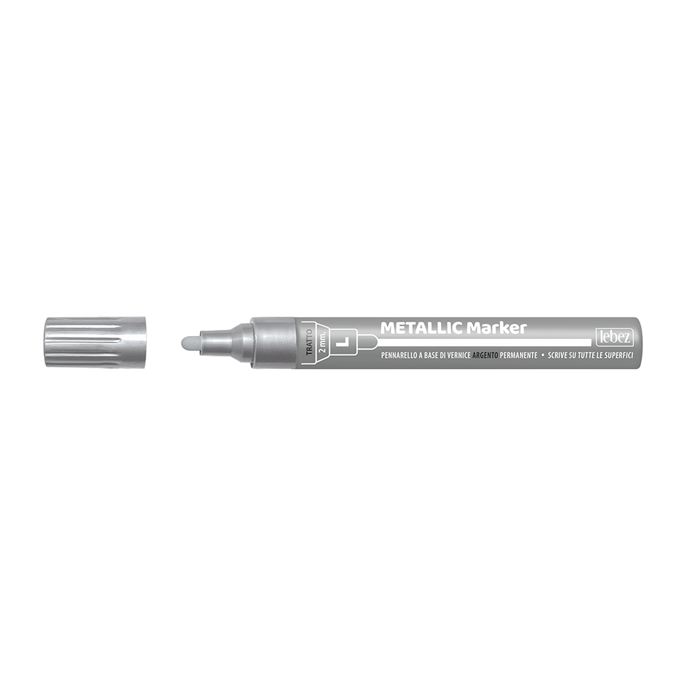 lebez-marker-vernice-permanente-argento-punta-feltro-l-2-mm image 2