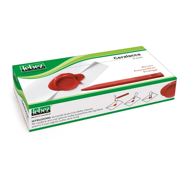 lebez-ceralacca-rossa-in-stick-scatola-10-pezzi image 1