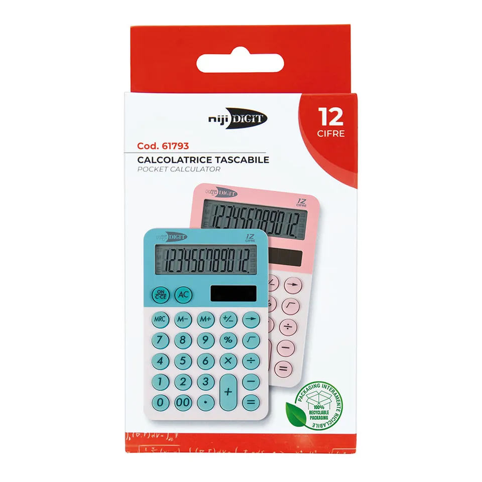 lebez-niji-digit-calcolatrice-tascabile-12-cifre-4 image 1