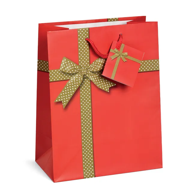 lebez-shopper-merry-christmas-carta-opaca-con-biglietto-auguri image 1