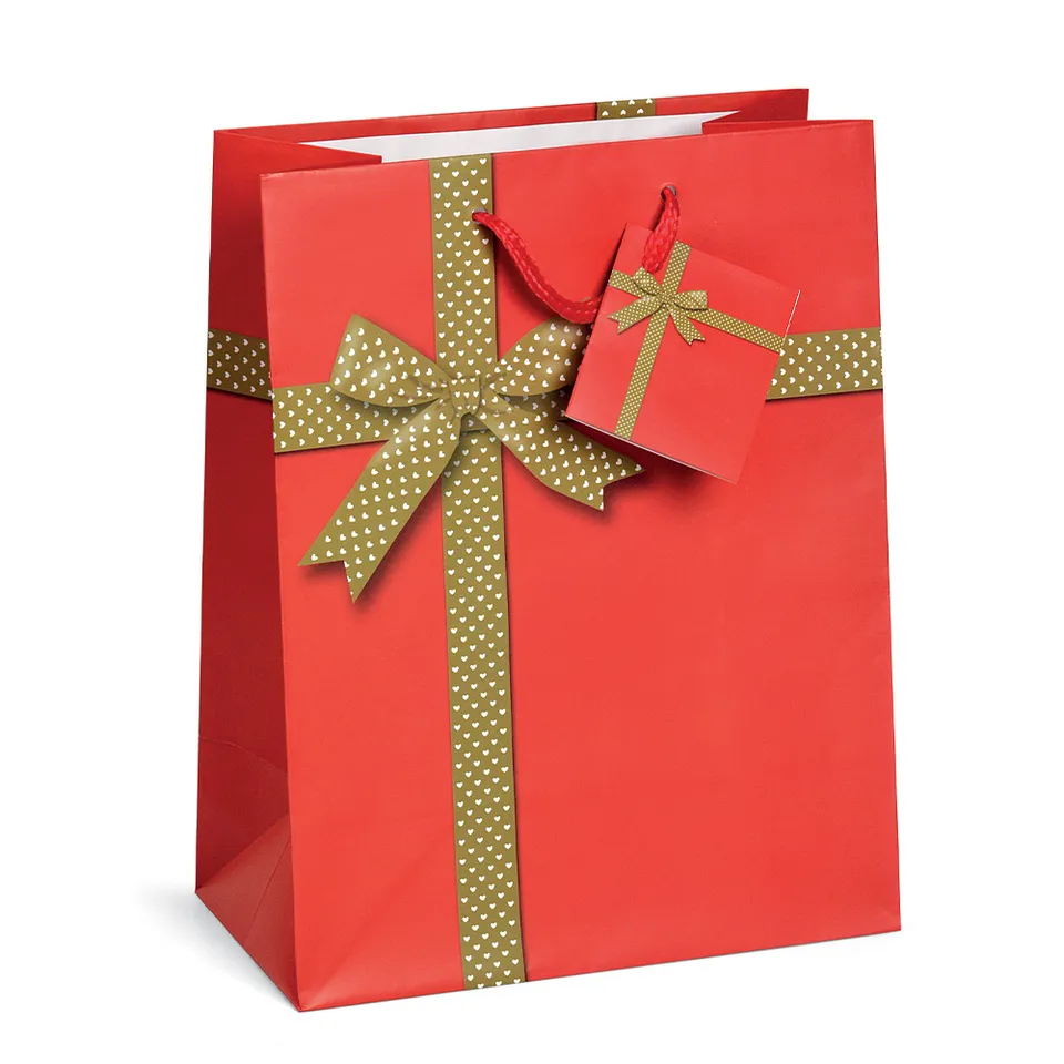 lebez-shopper-merry-christmas-carta-opaca-con-biglietto-auguri image 1