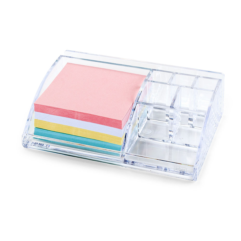 lebez-desk-organizer-abs-con-400-notes-18x5x12-5-cm image 1