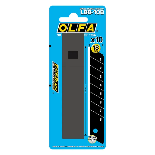 olfa-lame-ricambio-18-mm-ultraffilate-tubetto-10-lame-lebez image 1